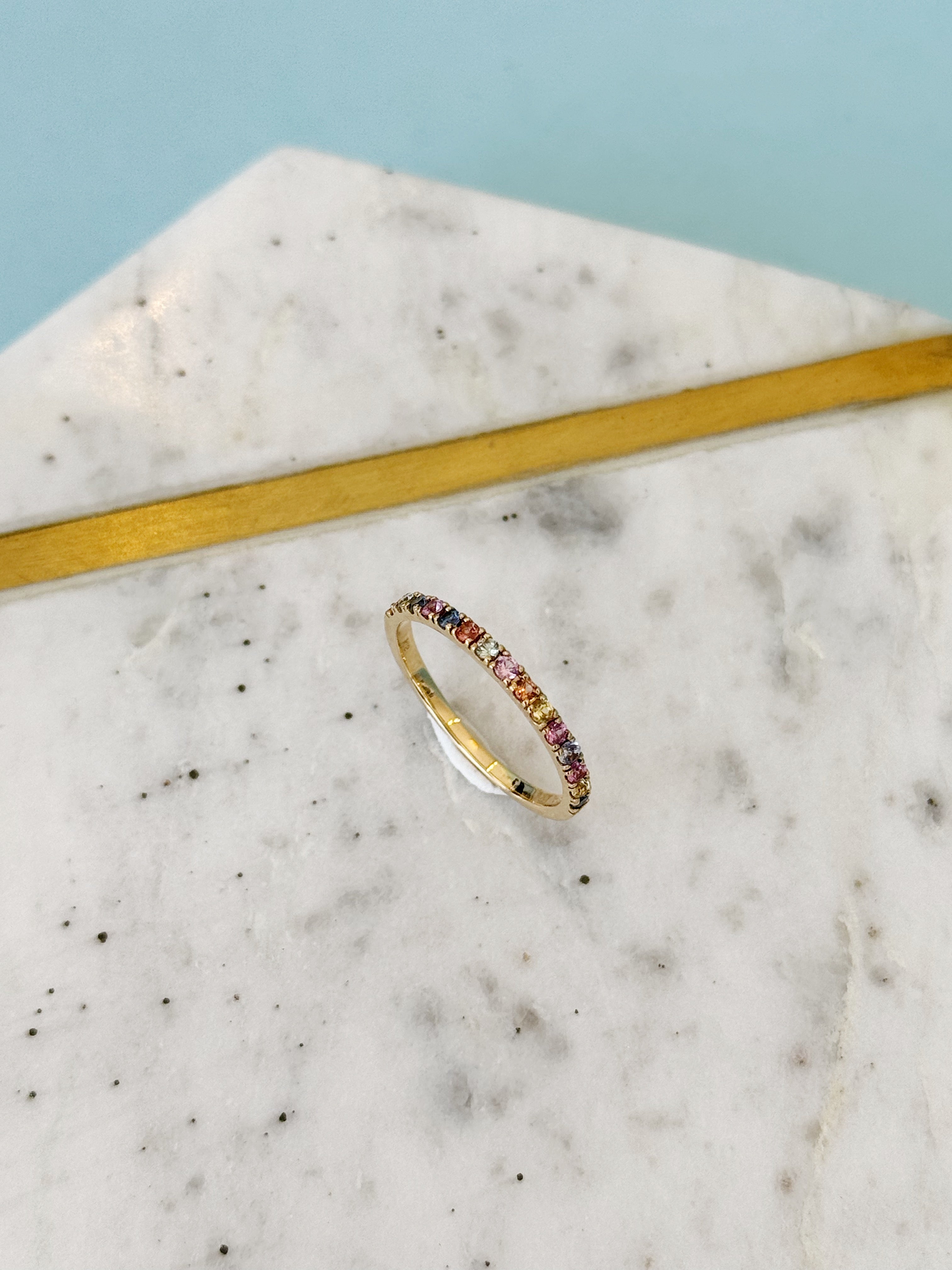 Rainbow Sapphire Ring