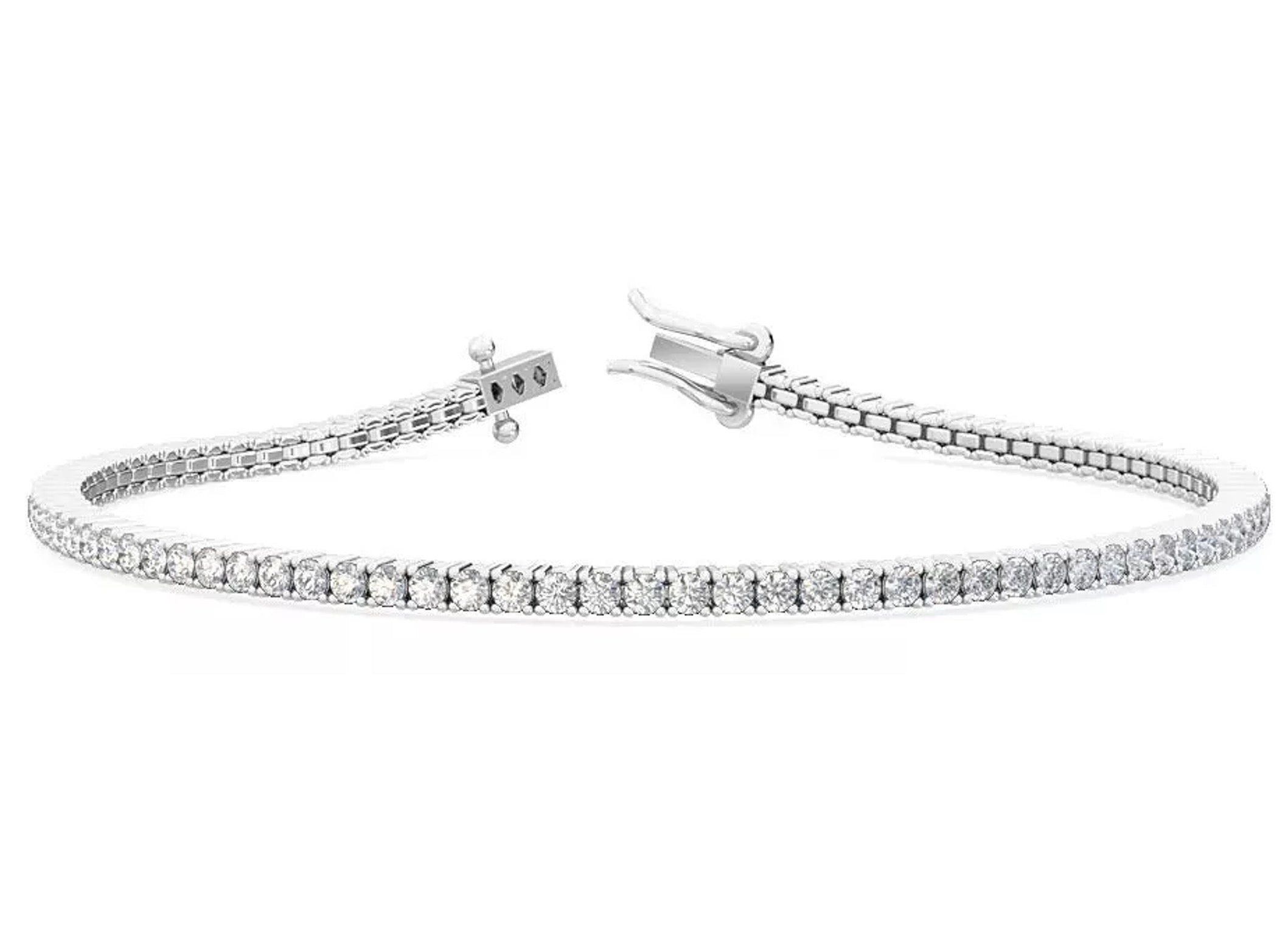18K Bianca Diamond Tennis Bracelet 2.10 ct.