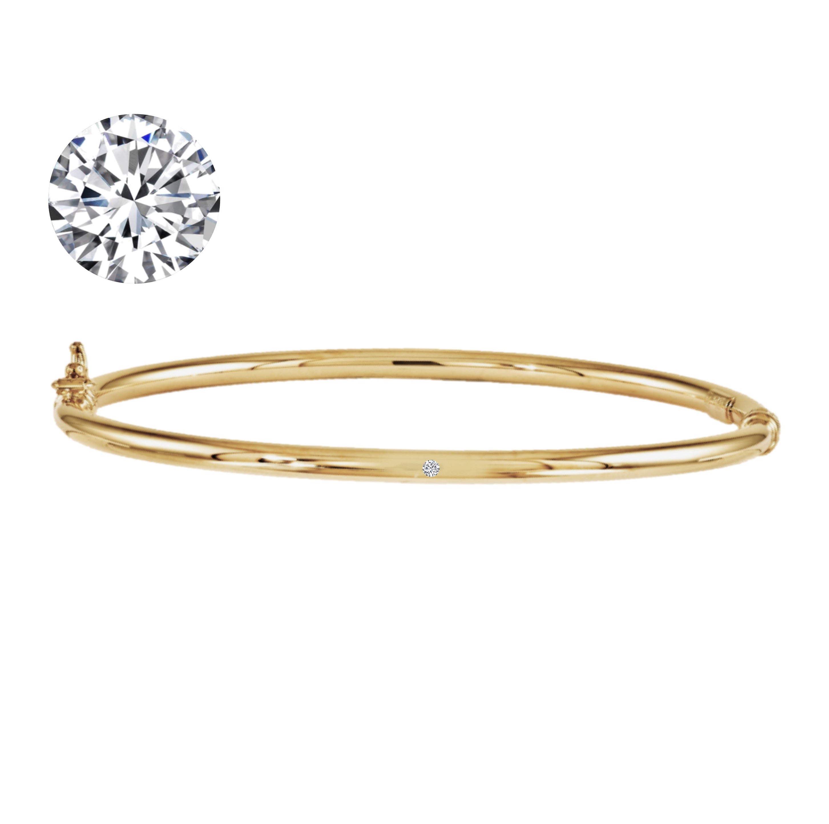 Lulu Birthstone Gold Bangle