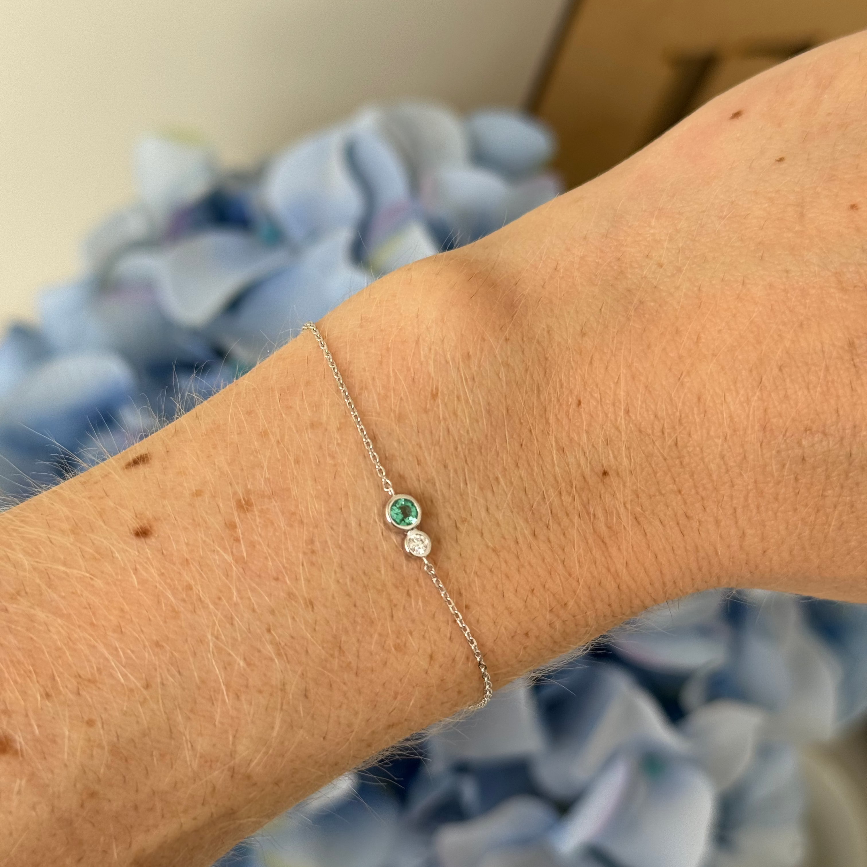 Nerea Emerald Diamond Bracelet