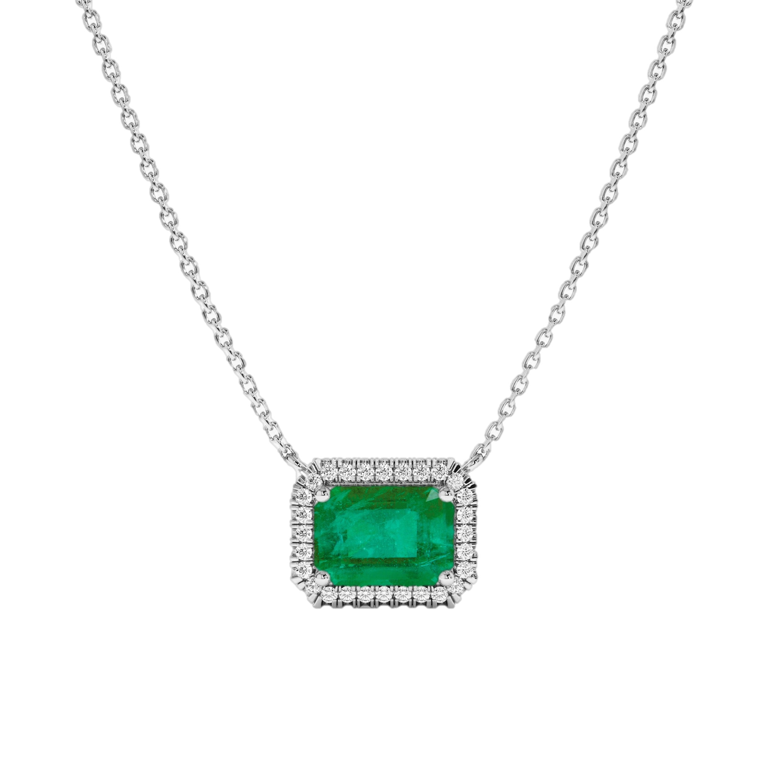 Palmira Emerald Diamond Necklace