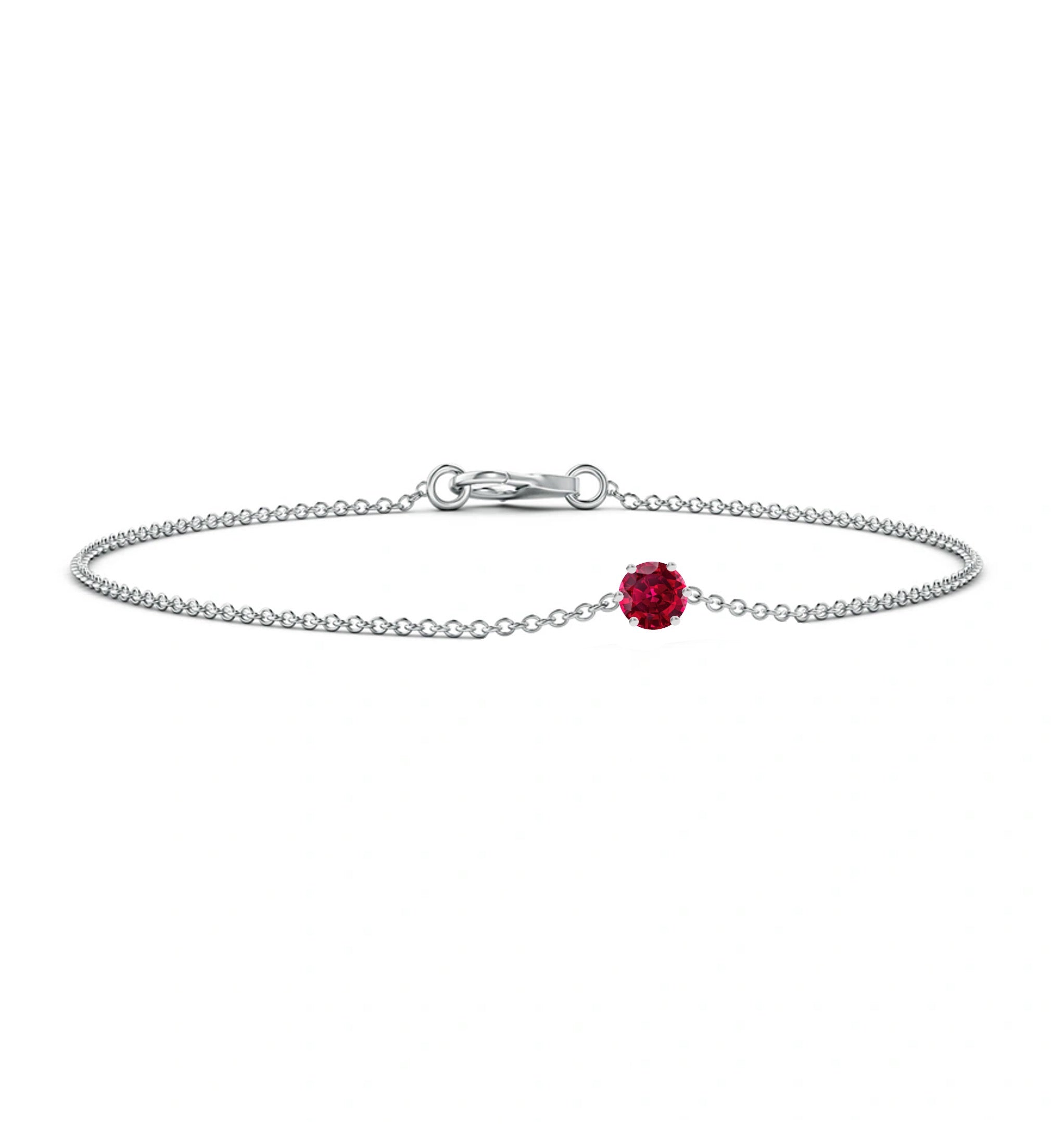 Reily Ruby Chain Bracelet