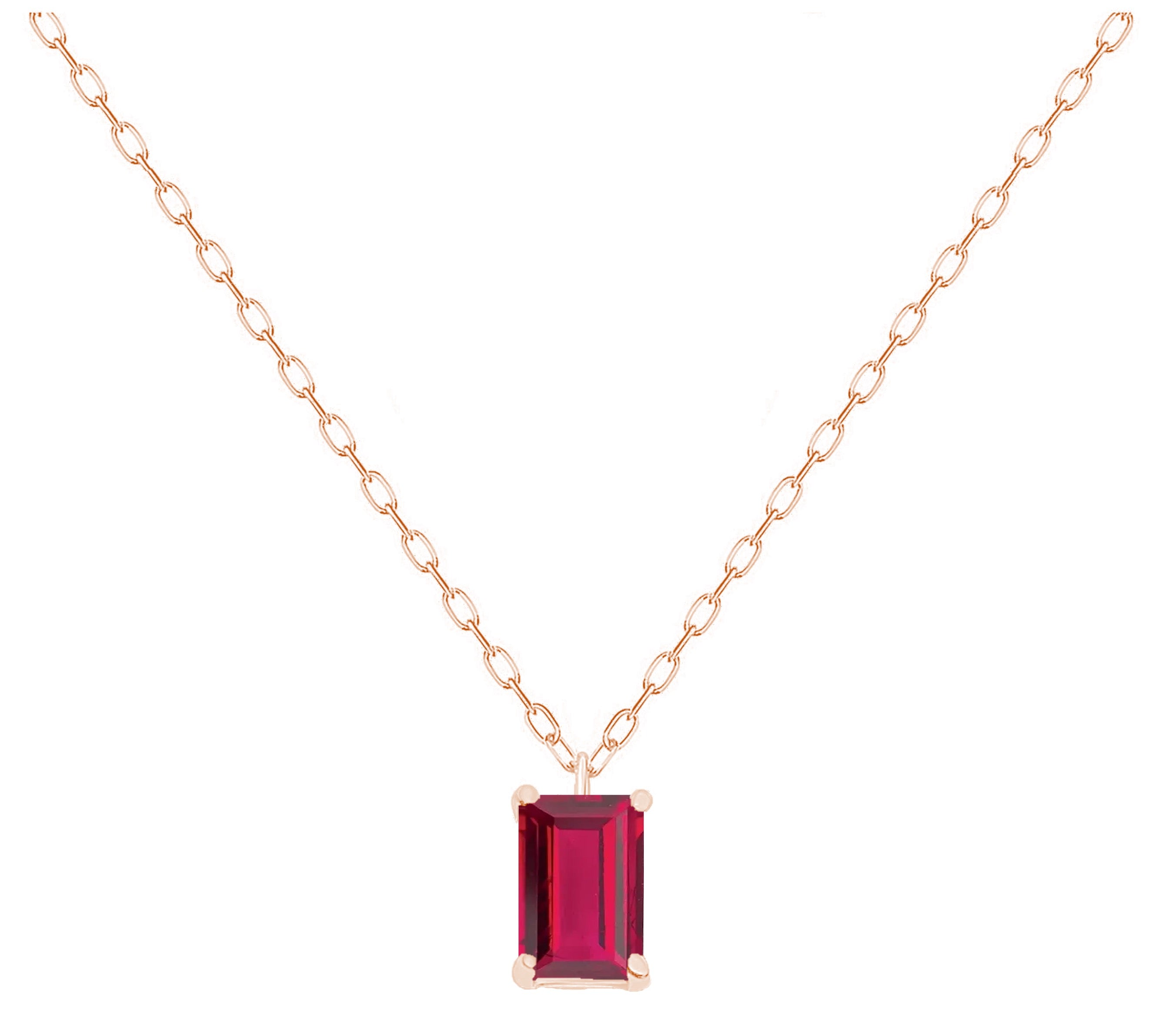Rosette Ruby Necklace