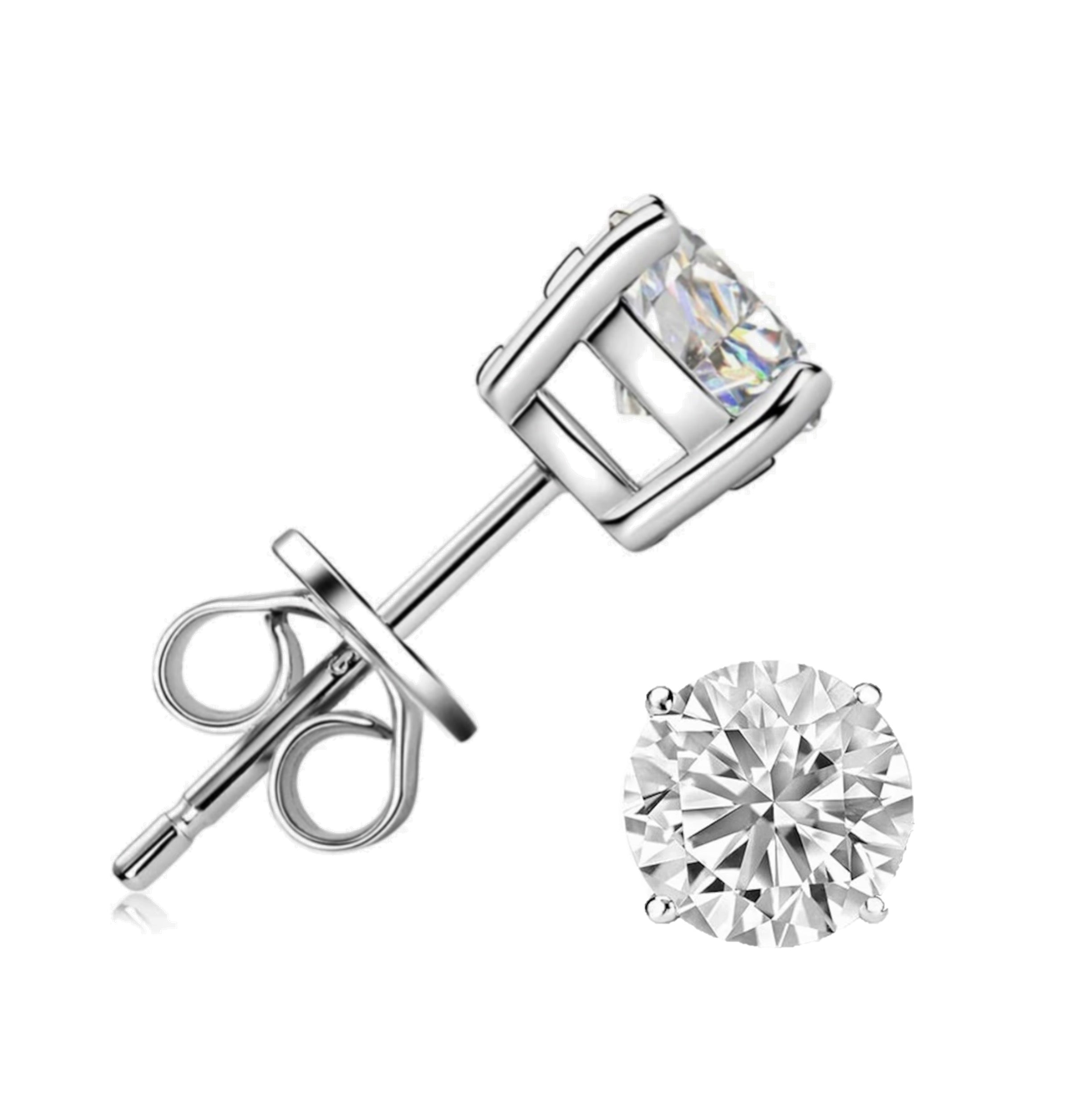 Round Cut Lab Diamond Studs 2.0 ct.