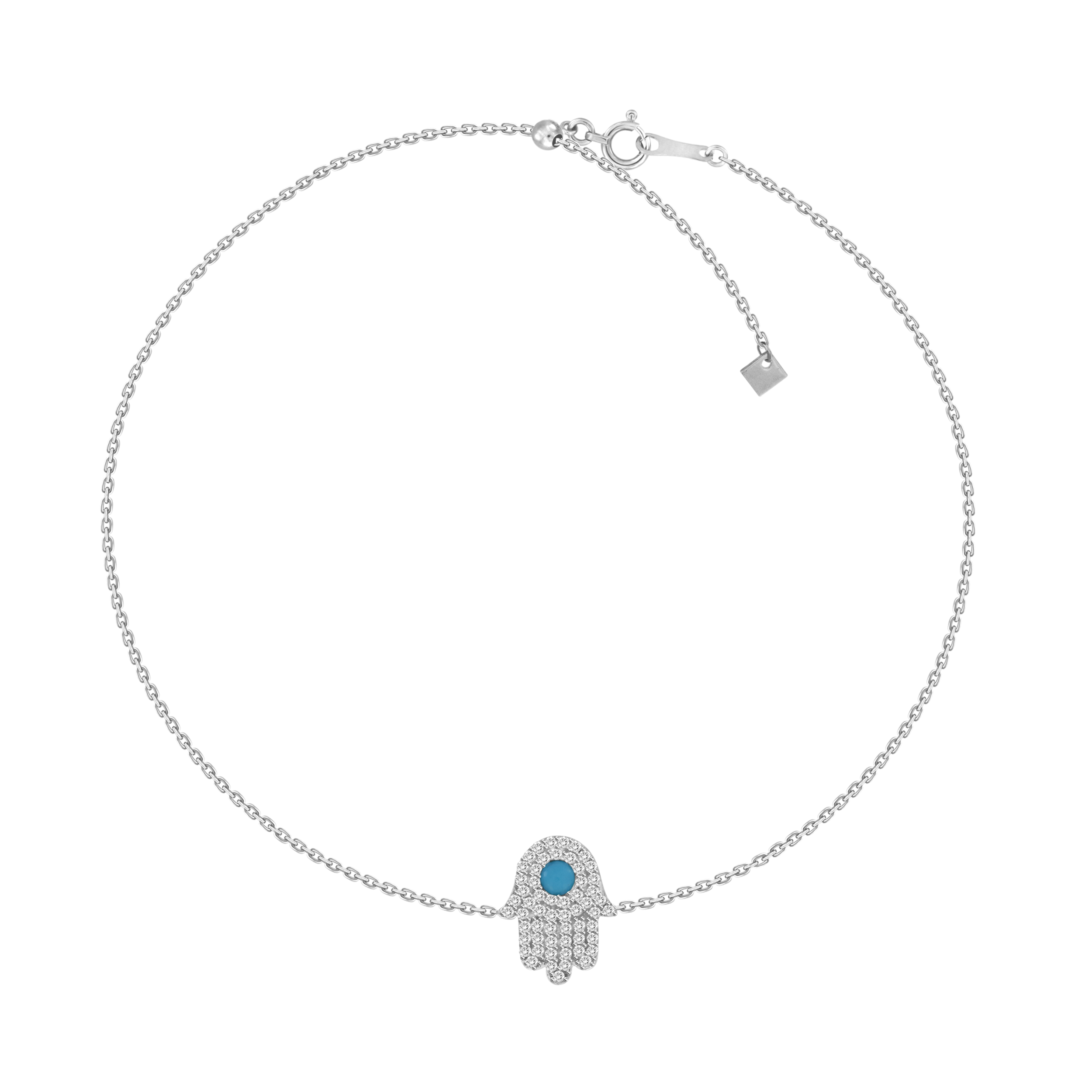 Hamsa Turquoise Bracelet