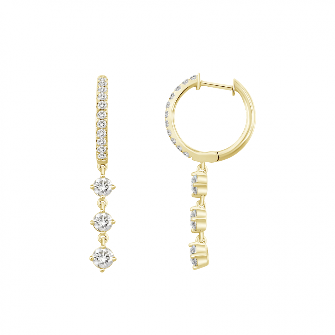 Amelia Diamond Long Earrings
