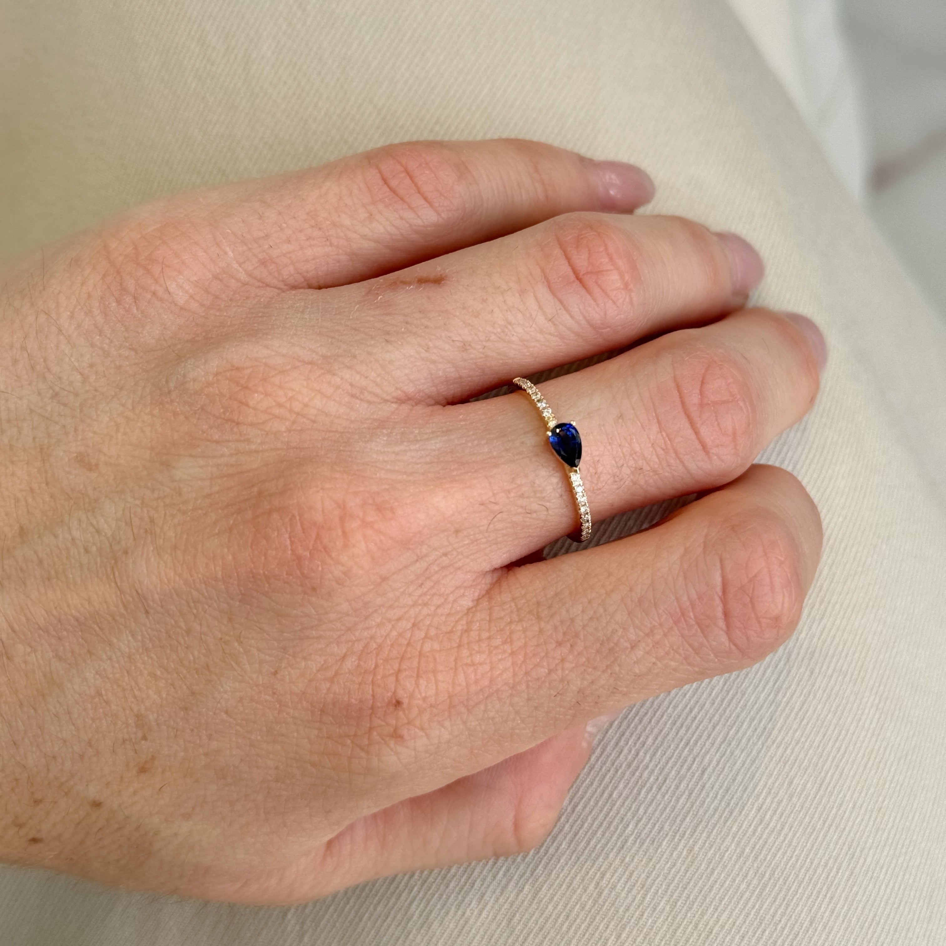 Bina Sapphire Diamond Ring