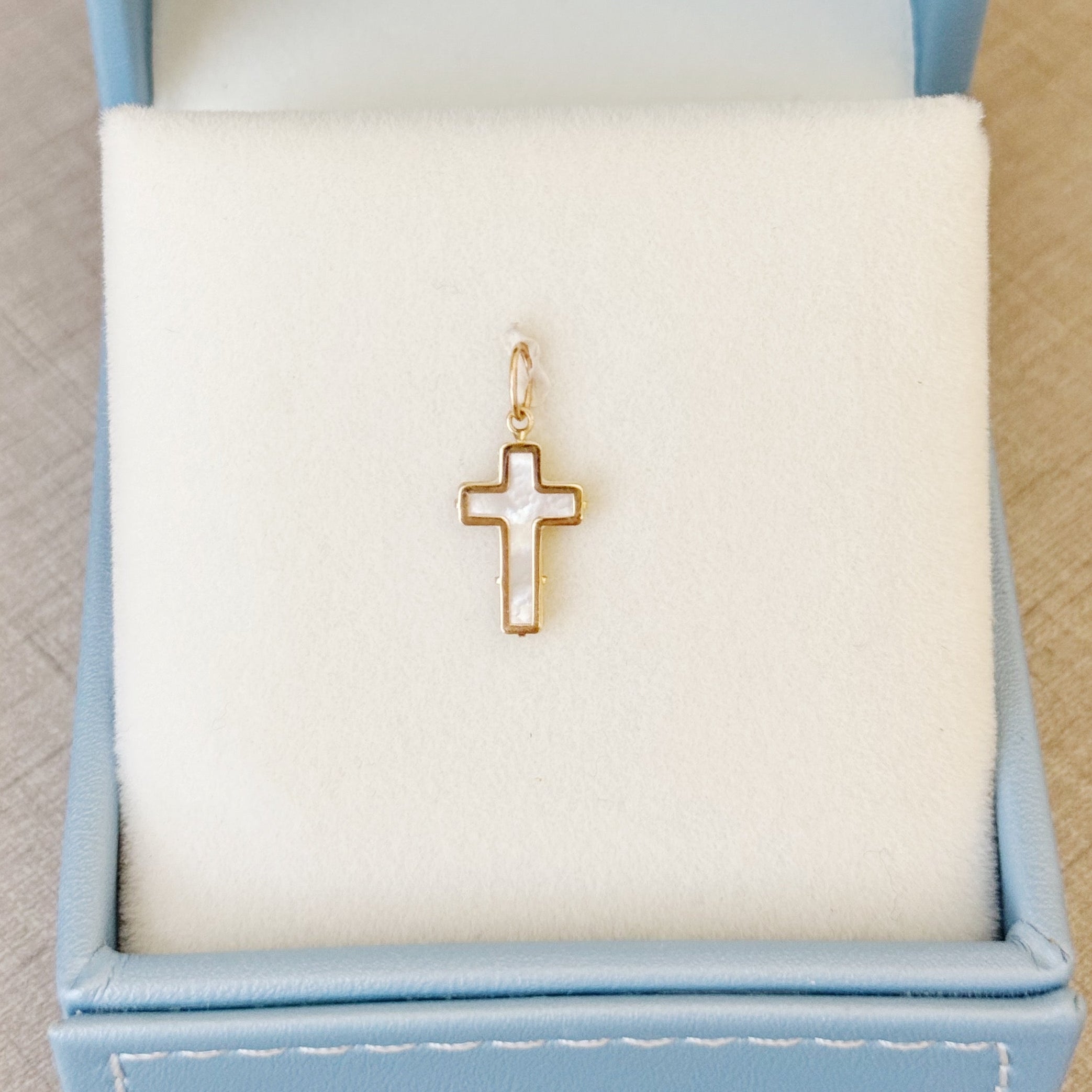 Mother of Pearl Cross Pendant