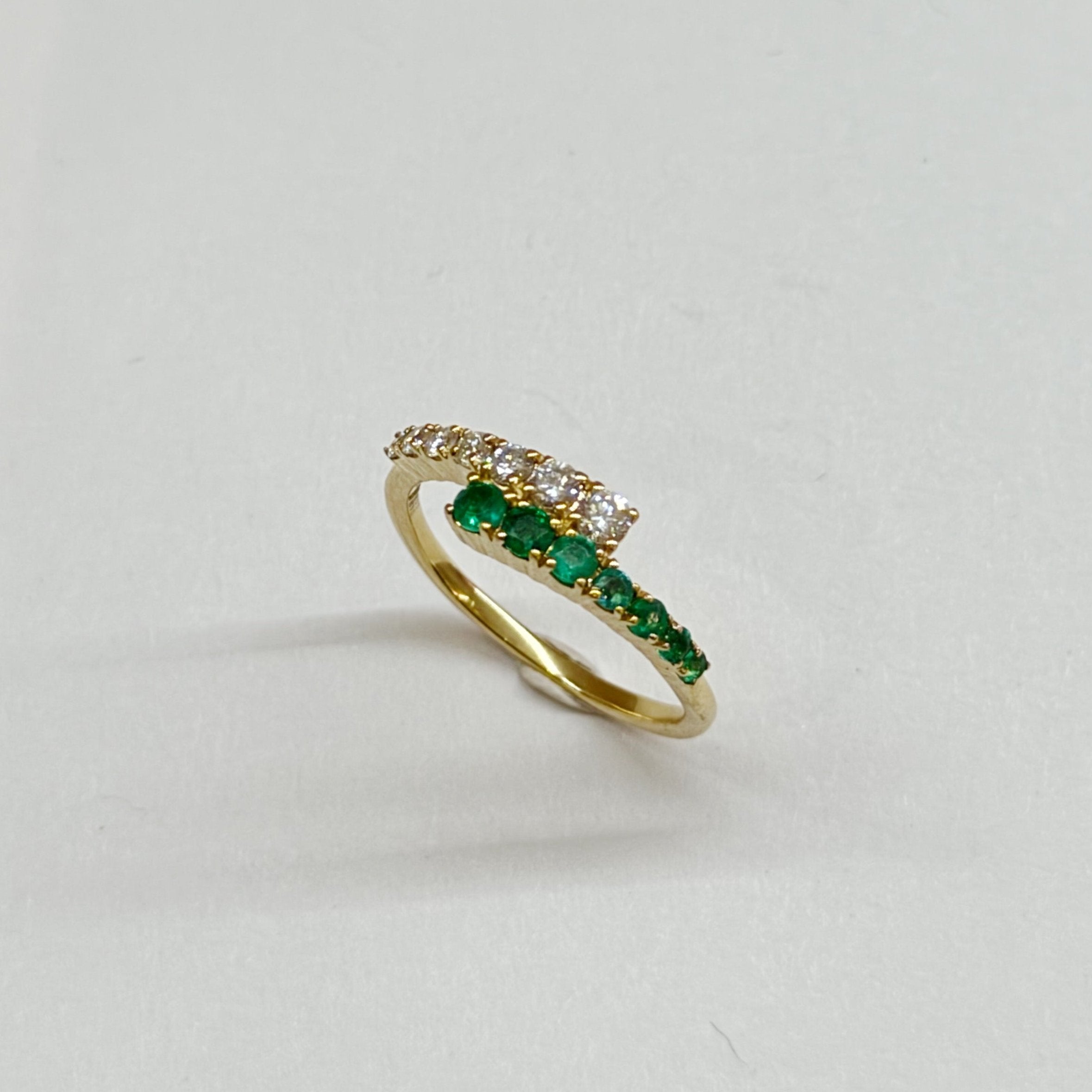 Phoebe Emerald Diamond Ring
