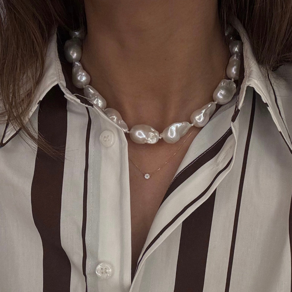 Paloma Baroque Pearl Necklace