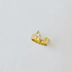 Miley Diamond White Topaz Ring
