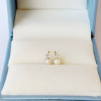 Shey Cubic Zirconia Pearl Baby Earrings