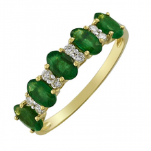 Load image into Gallery viewer, Alba Emerald Diamond Ring
