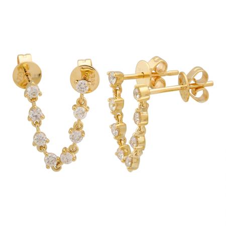 Catalina Diamond Chain Earrings