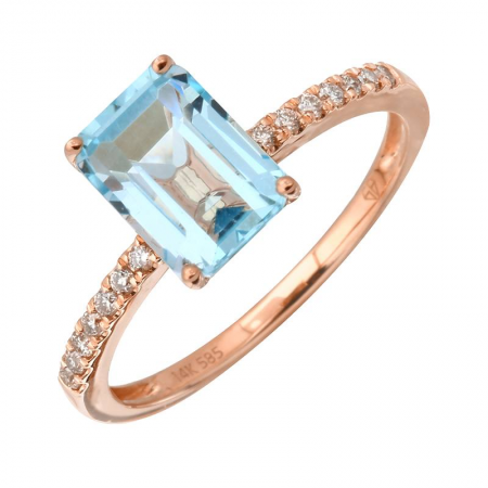 Celeste Blue Topaz Ring