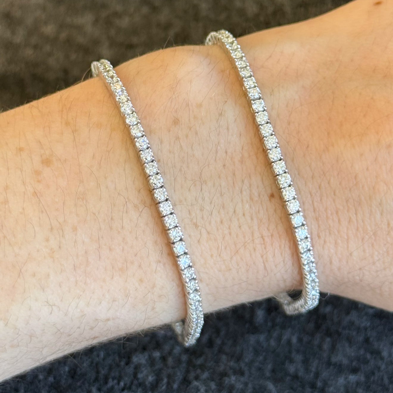 18KG Venus Diamond Tennis Bracelet 3.0 ct.