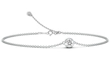 Load image into Gallery viewer, 18KG Birthstone Diamond Chain Bracelet (April)
