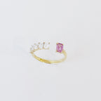 Valerie Pink Sapphire Diamond Ring