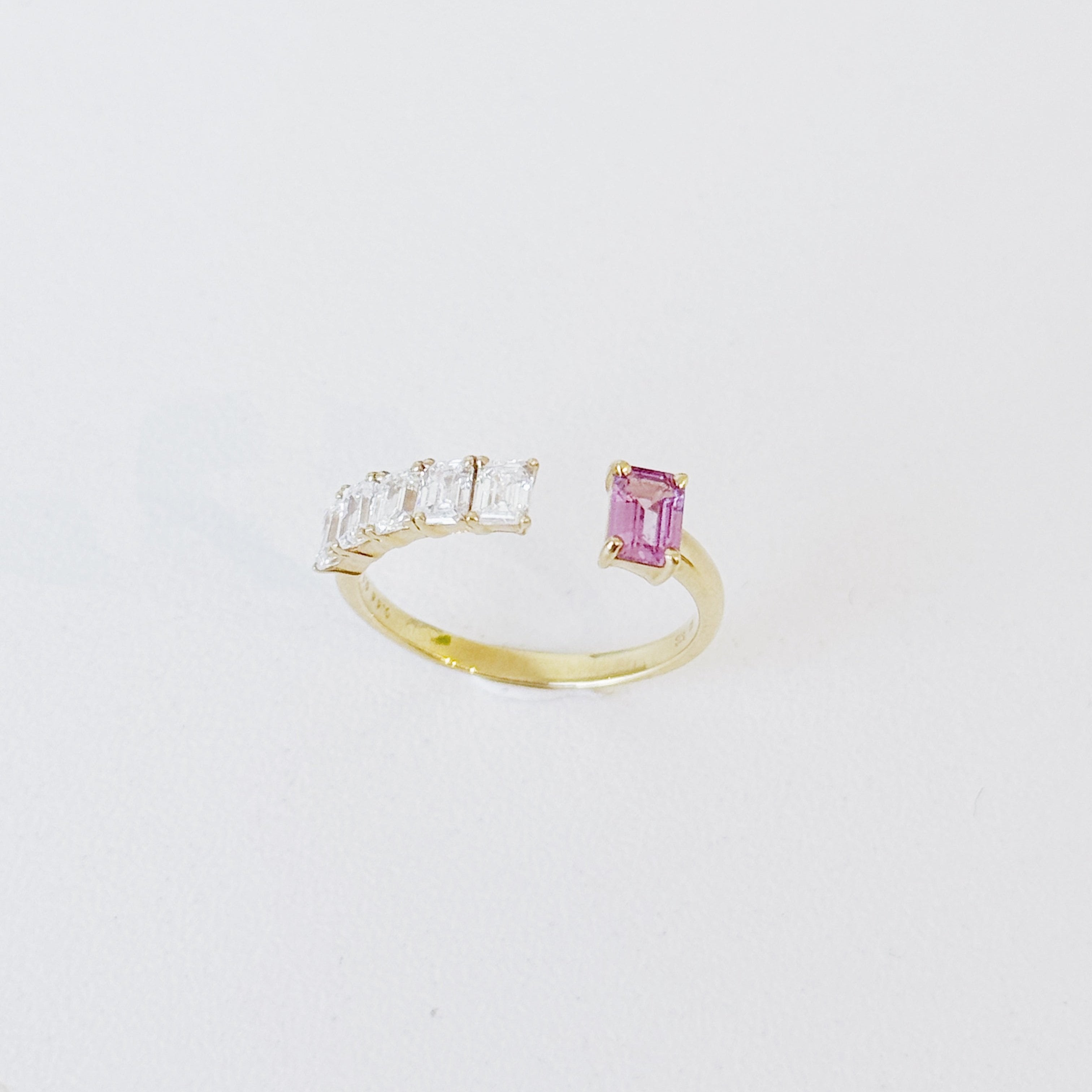 Valerie Pink Sapphire Diamond Ring