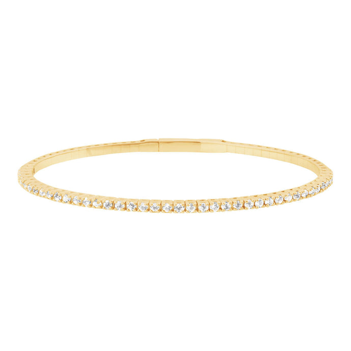 Alicent Diamond Flexible Bangle 1.0 ct.