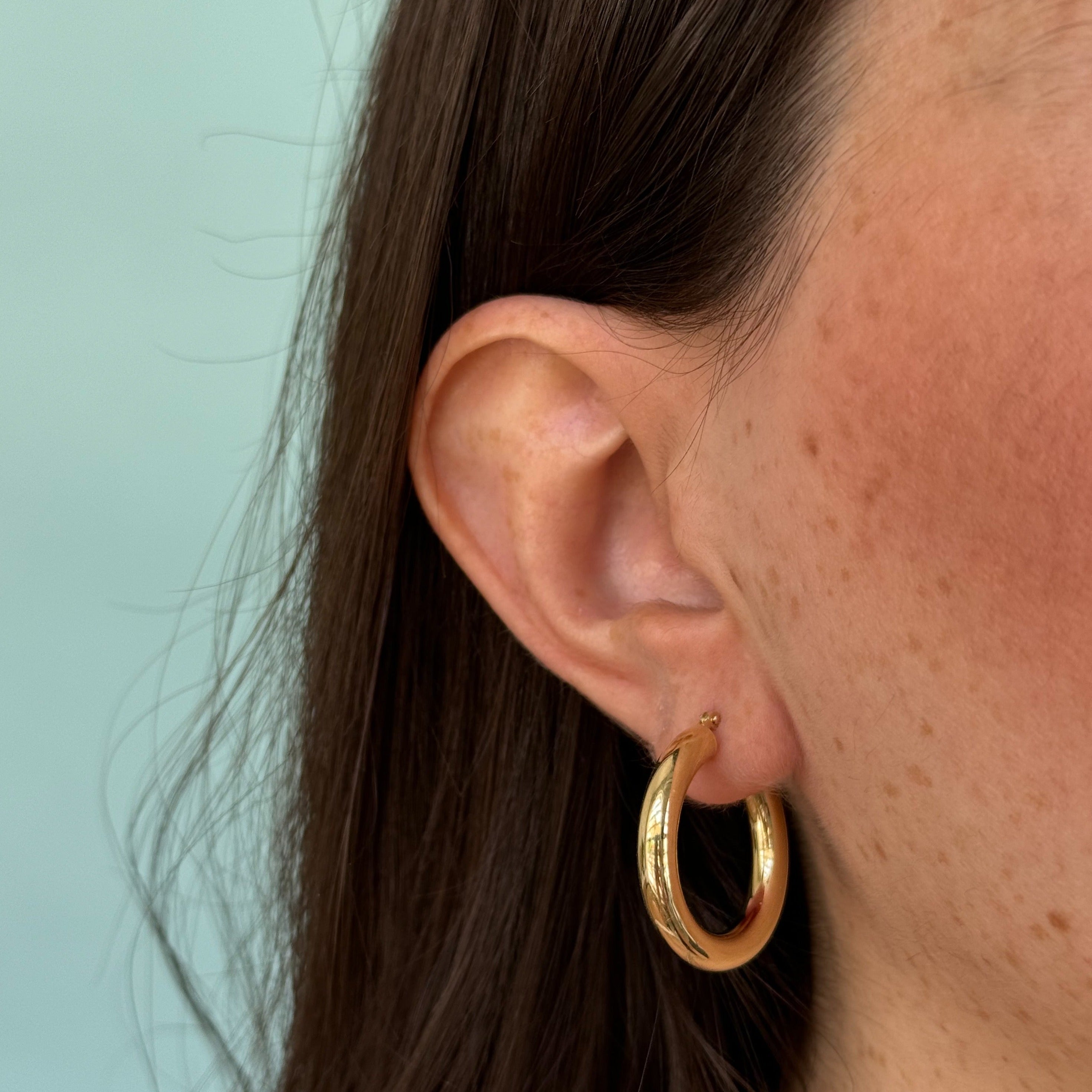 Alison Gold Hoops
