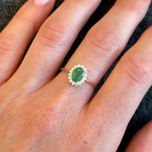 Load image into Gallery viewer, Verona Emerald Diamond Ring
