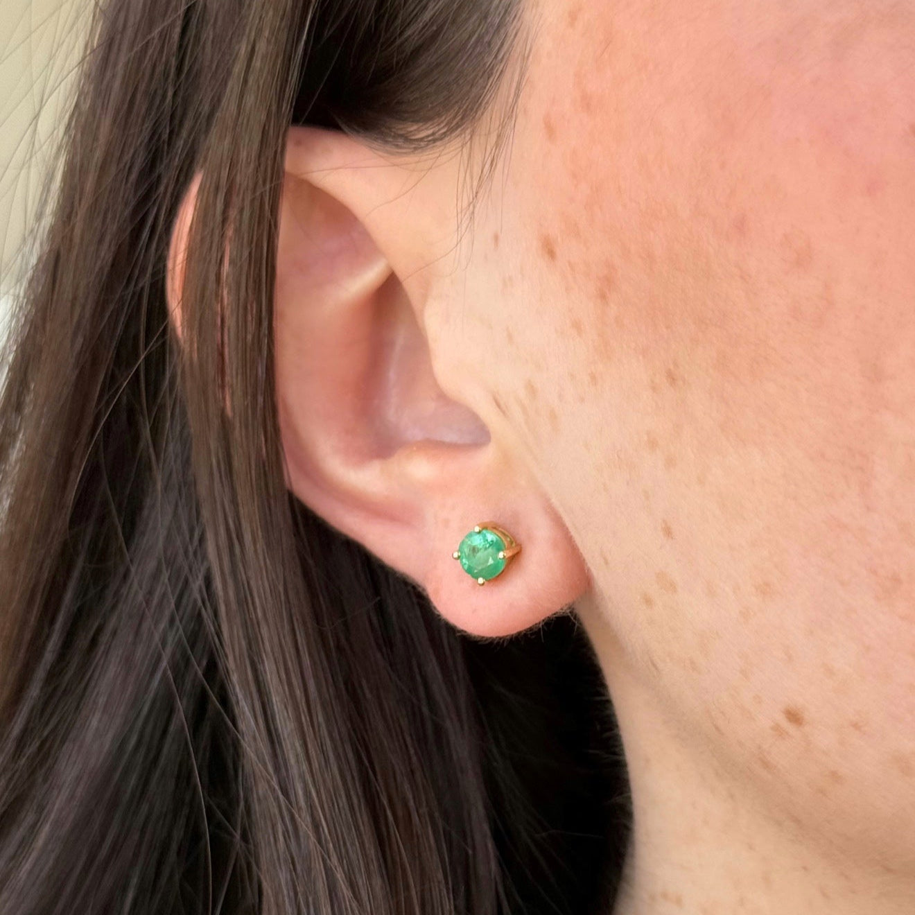 Michelle Emerald Studs