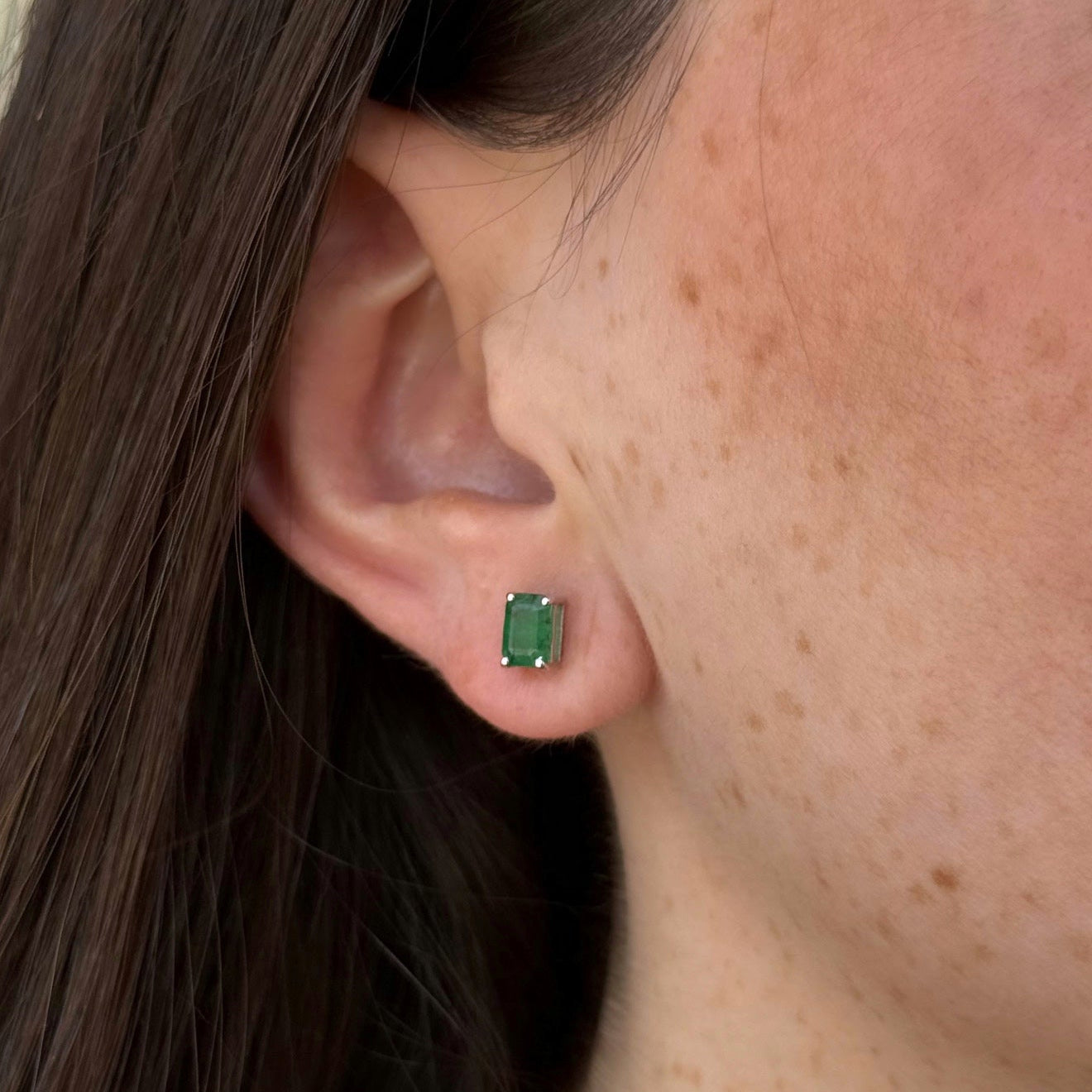 Tamara Emerald Studs