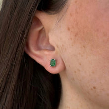 Load image into Gallery viewer, Tamara Emerald Studs
