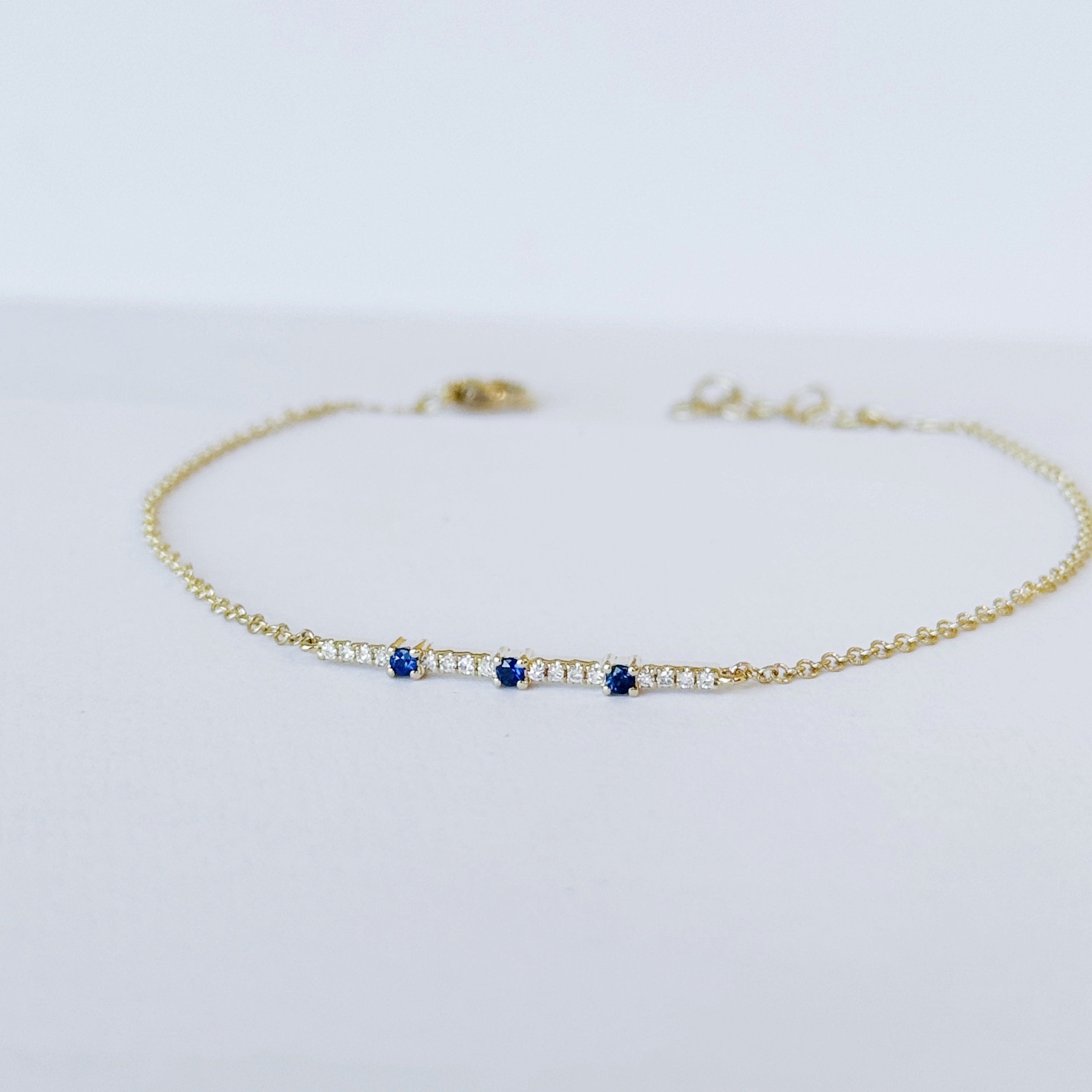 Lia Sapphire Diamond Chain Bracelet