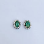 Kara Emerald Diamond Studs