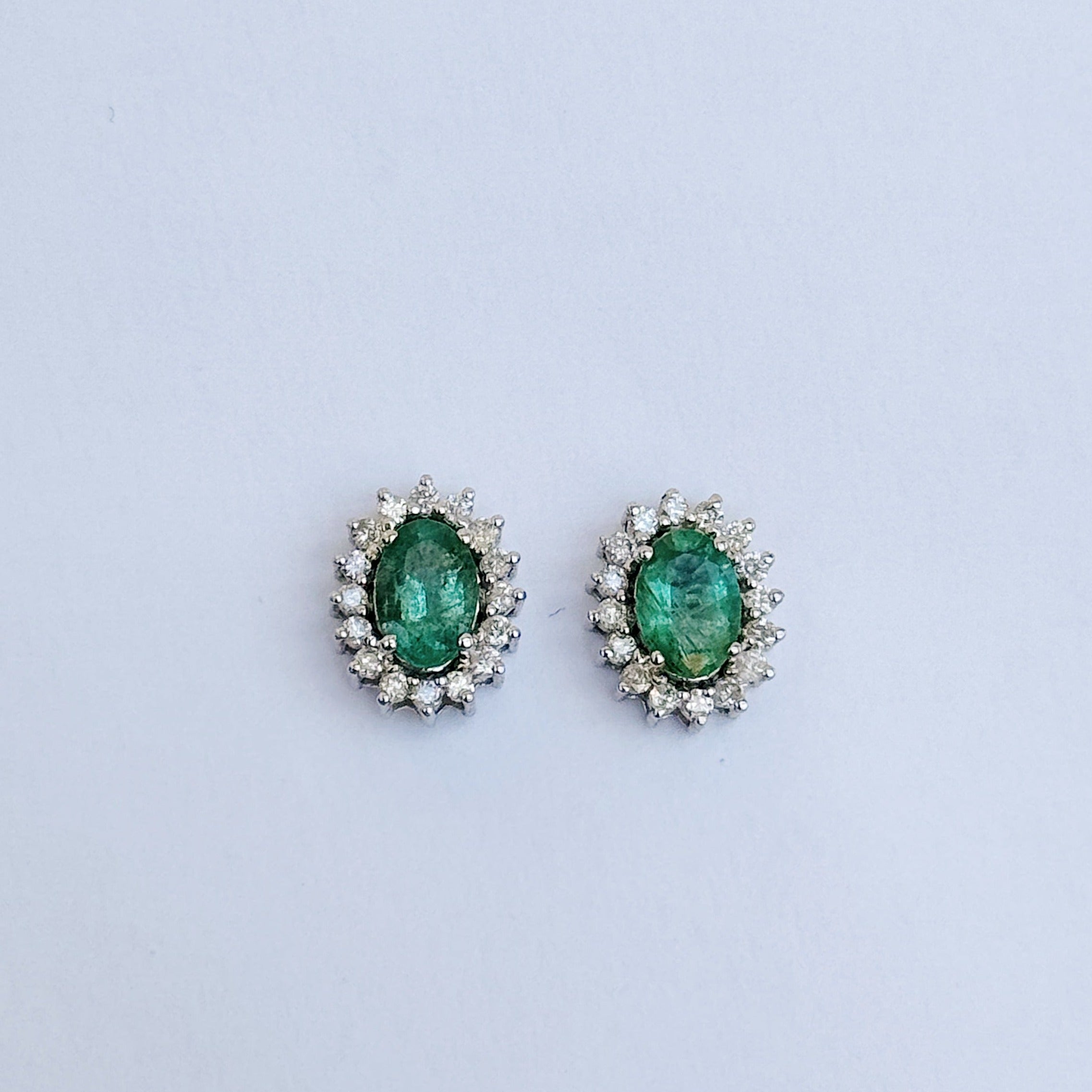 Kara Emerald Diamond Studs