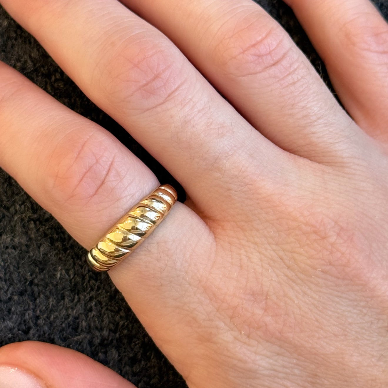 Croissant Gold Ring