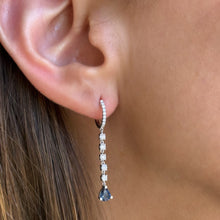 Load image into Gallery viewer, Anastasia Sapphire Diamond Earrings
