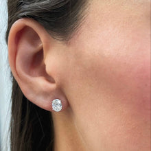 Load image into Gallery viewer, Oval Cut Lab Diamond Studs 2.0 ct.
