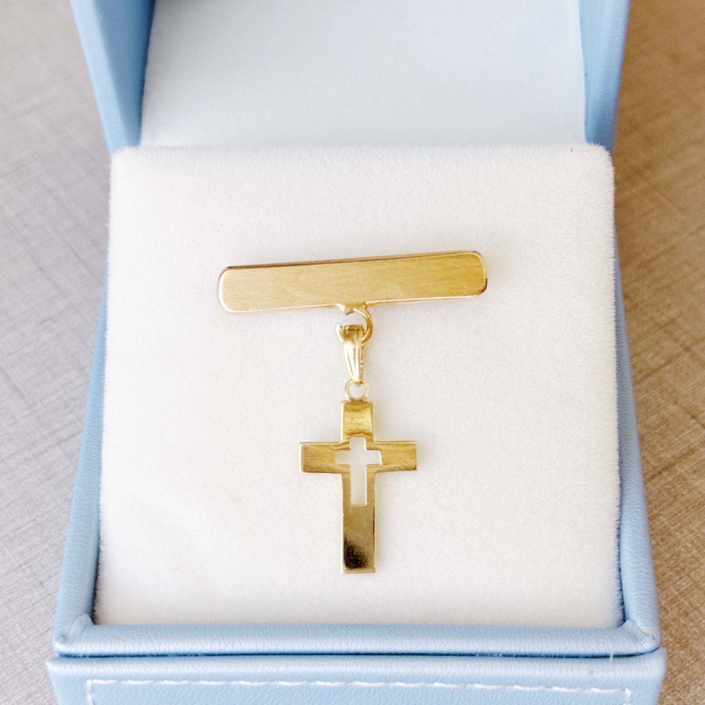 Flat Cut-Out Cross Pendant
