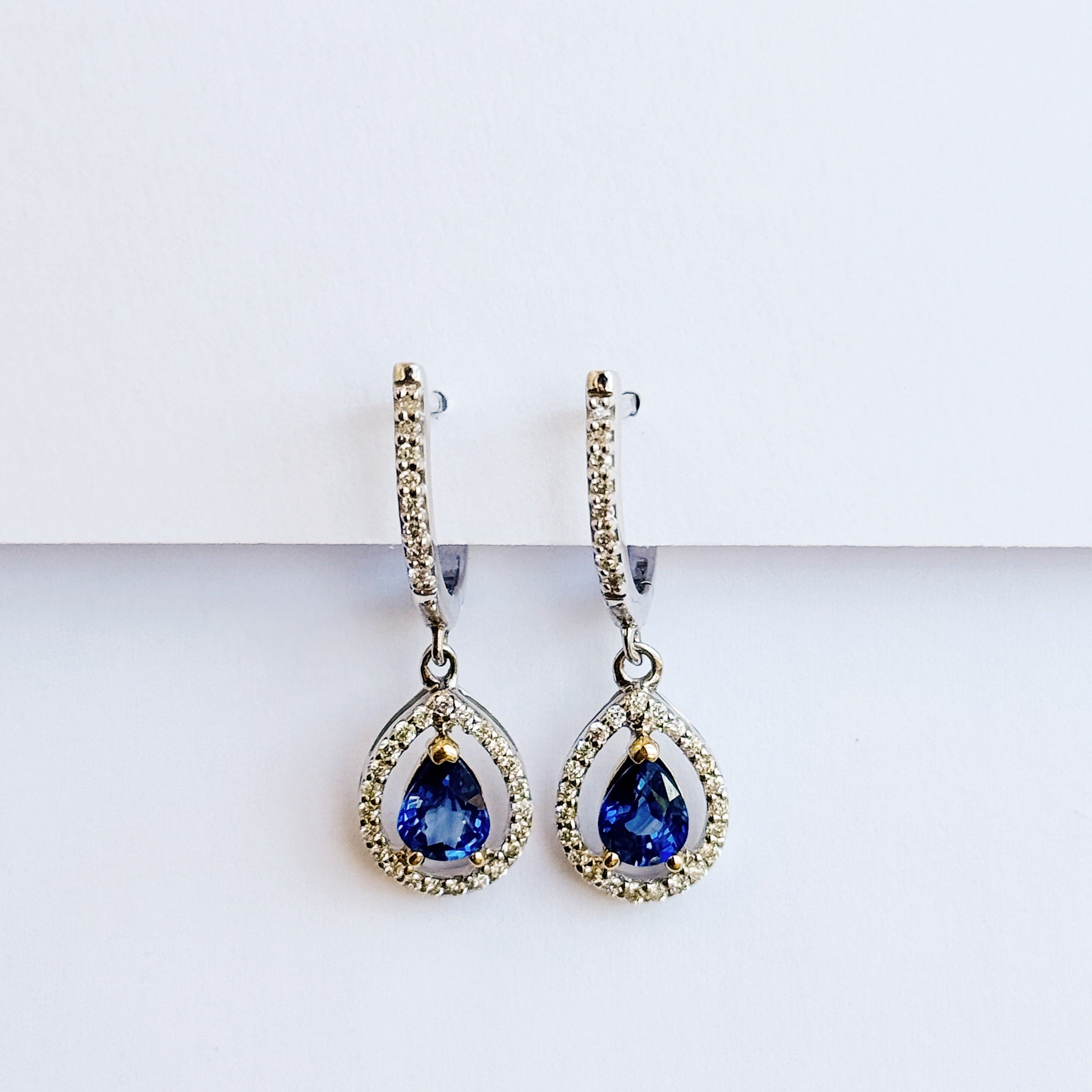 Fatima Sapphire Diamond Earrings