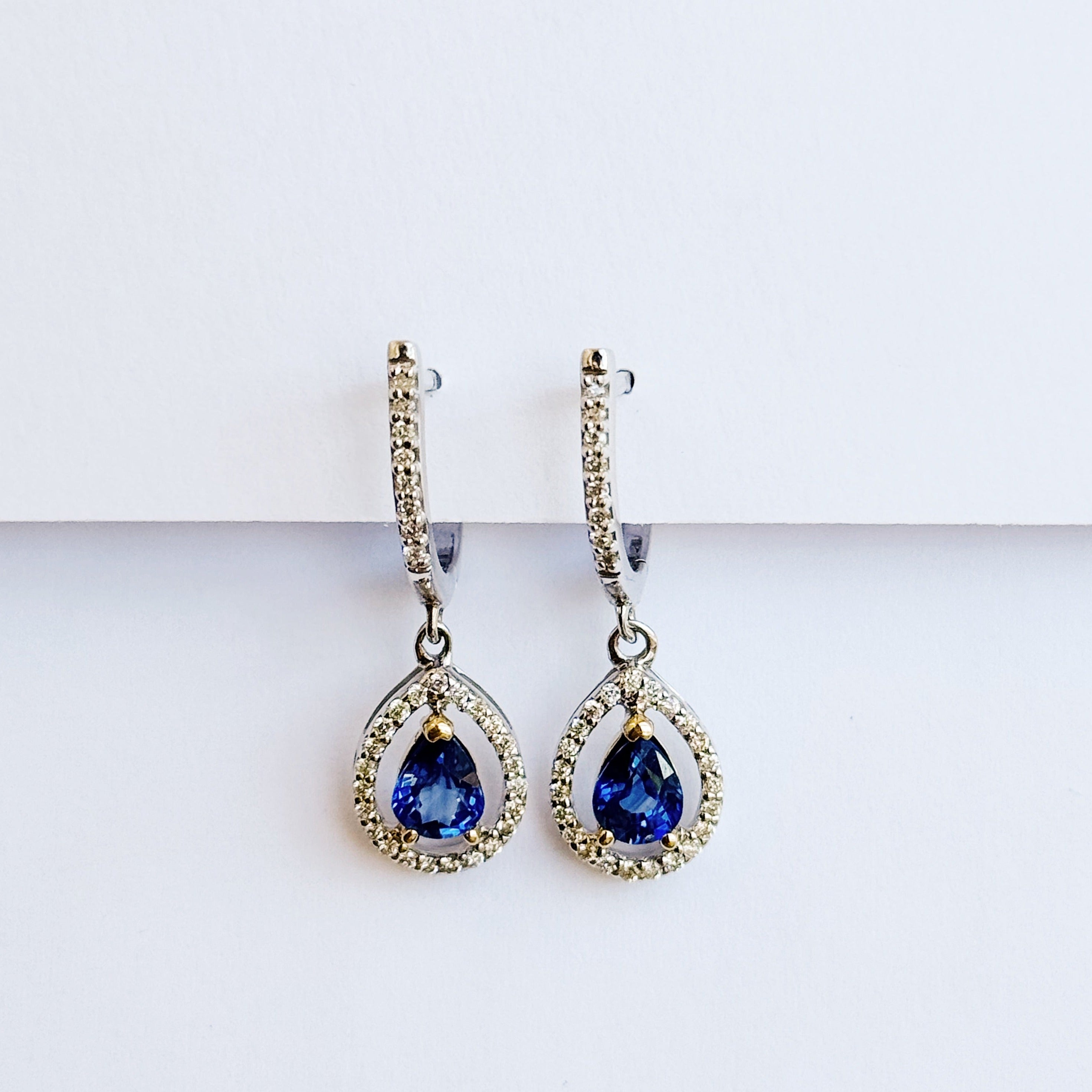 Fatima Sapphire Diamond Earrings