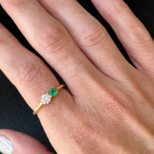 Load image into Gallery viewer, Forever Emerald Diamond Ring
