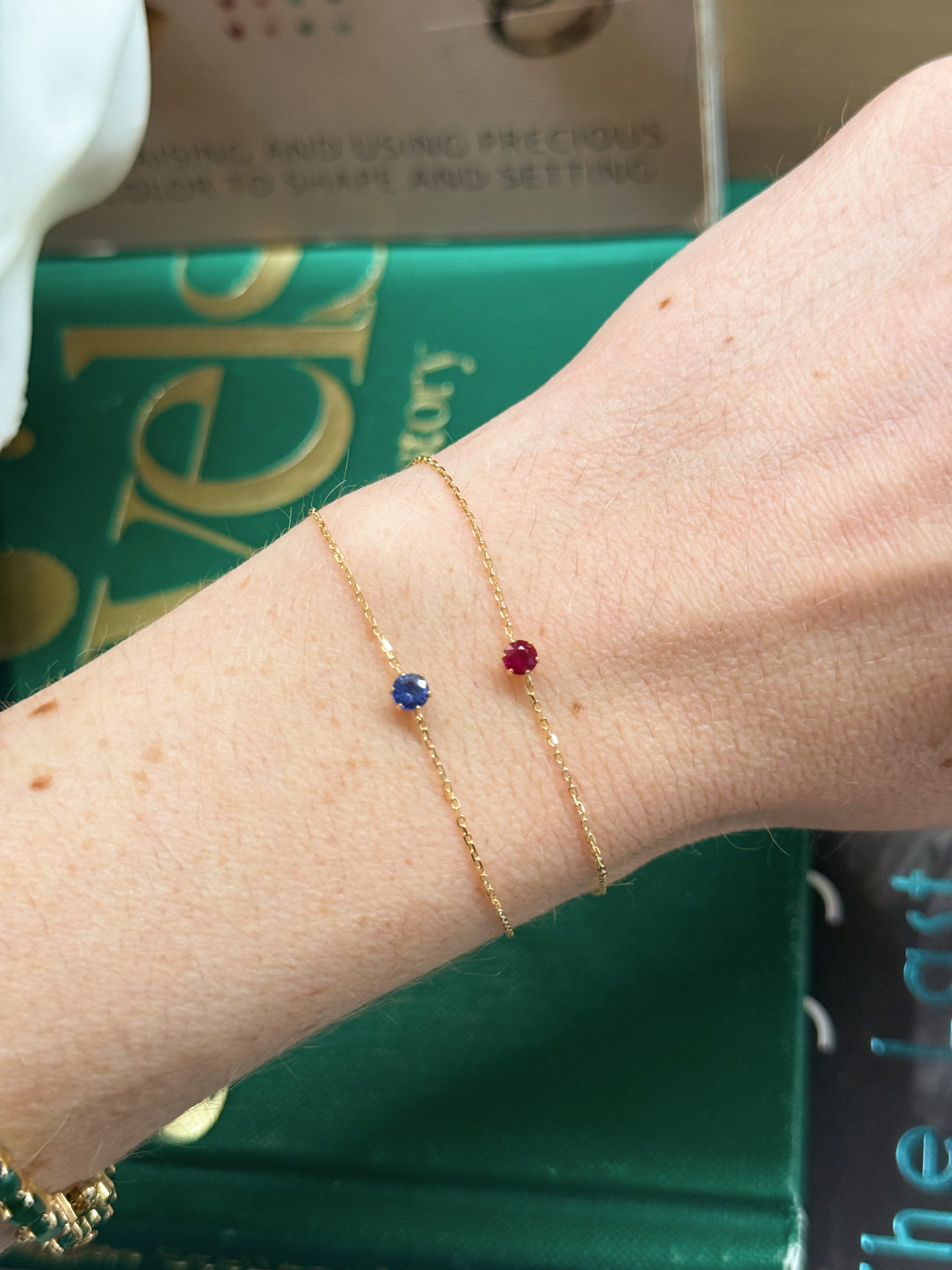 Lassie Sapphire Chain Bracelet