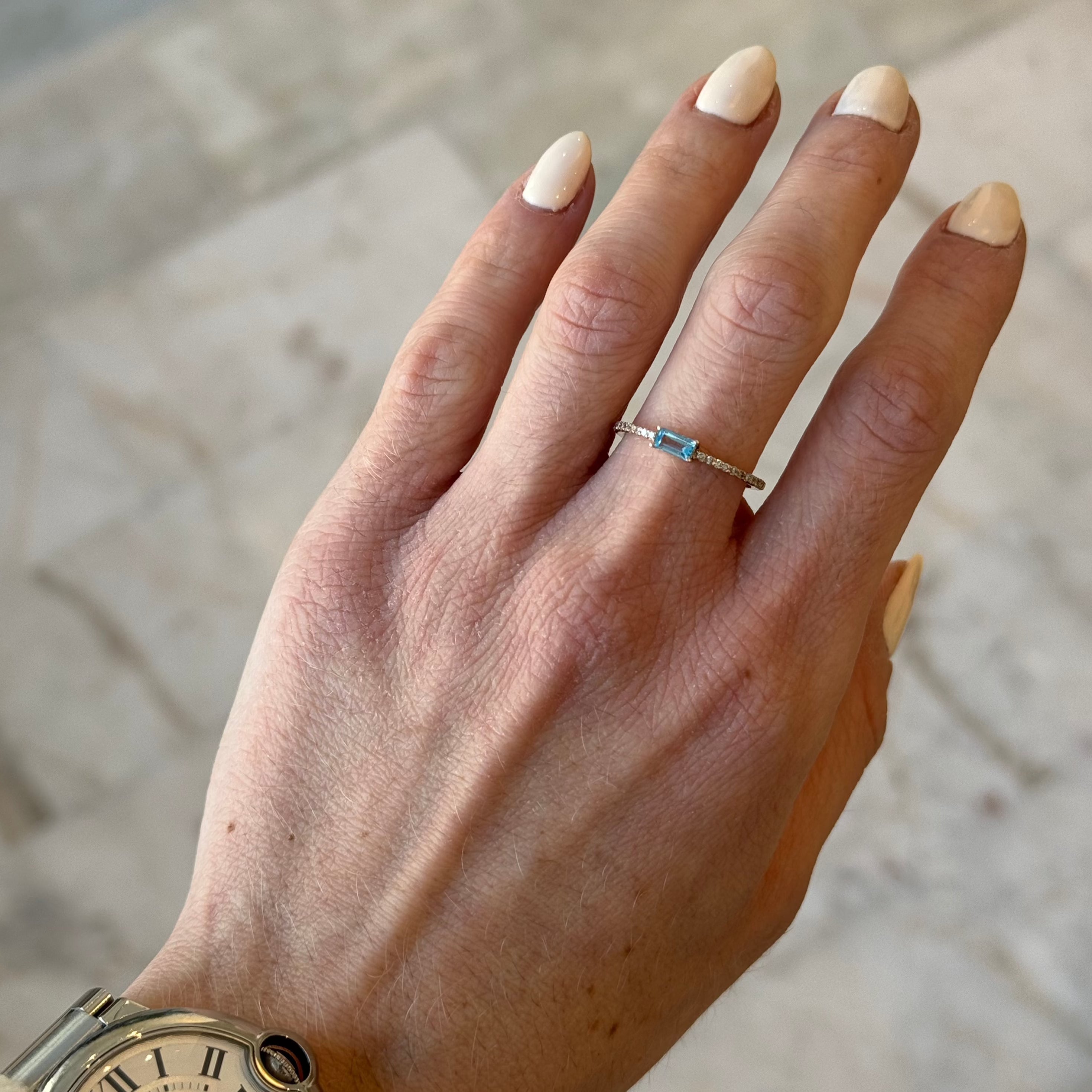 Beth Blue Topaz Ring