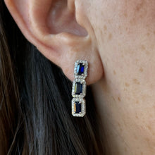 Load image into Gallery viewer, Megara Sapphire Diamond Earrings
