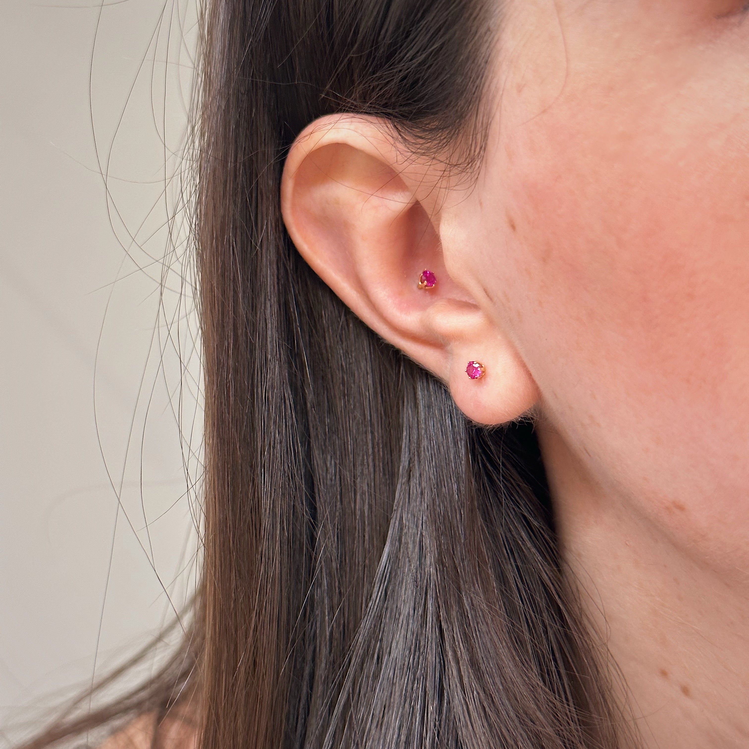 Cleo Ruby Piercings
