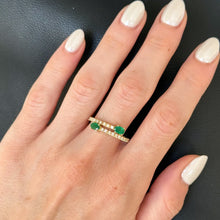 Load image into Gallery viewer, Olga Emerald Diamond Ring
