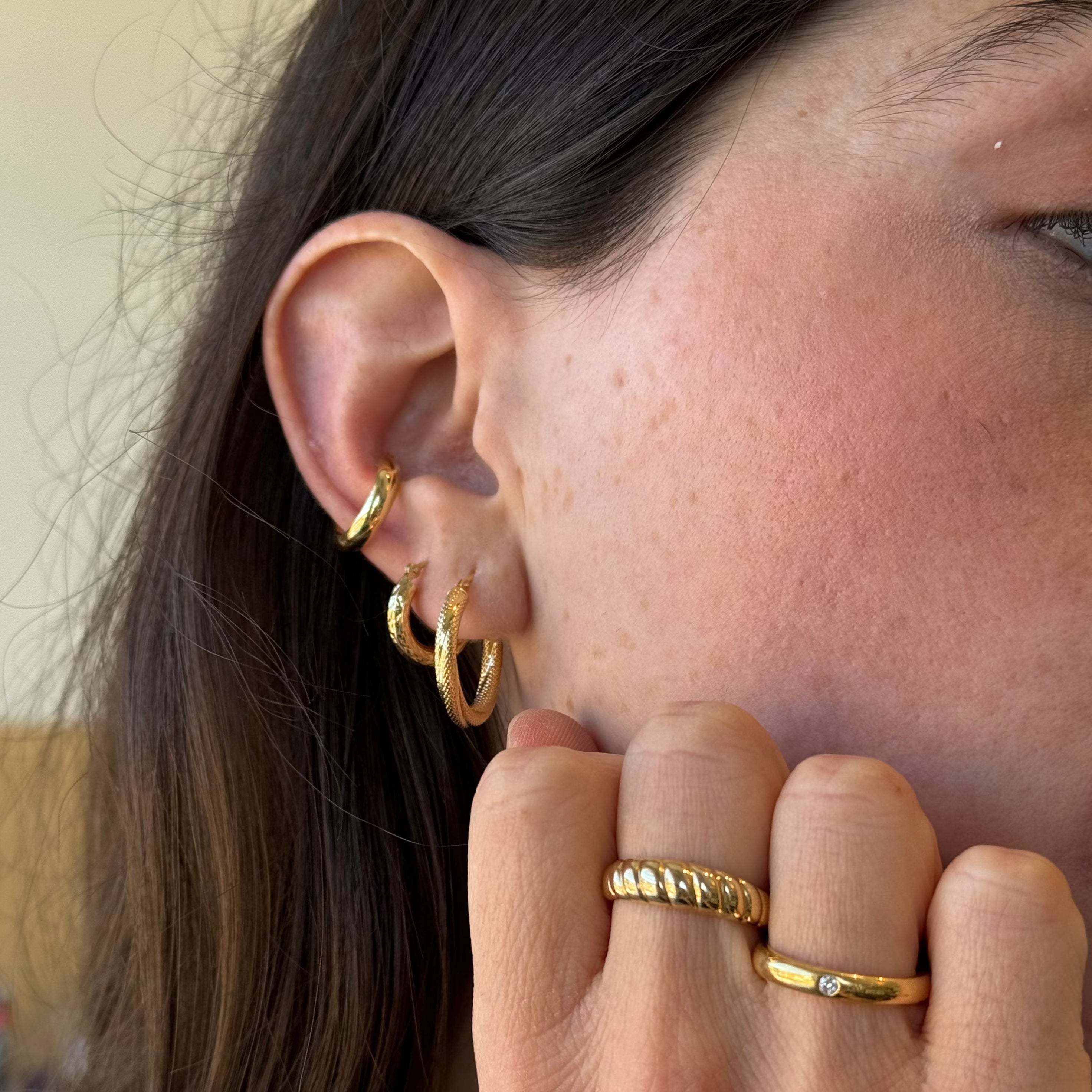 Rita Gold Hoops