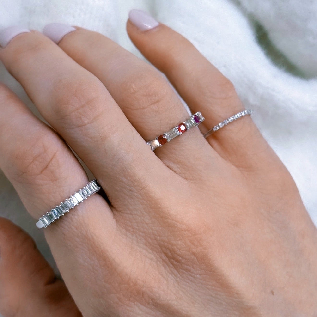 Lina Baguette Diamond Ring