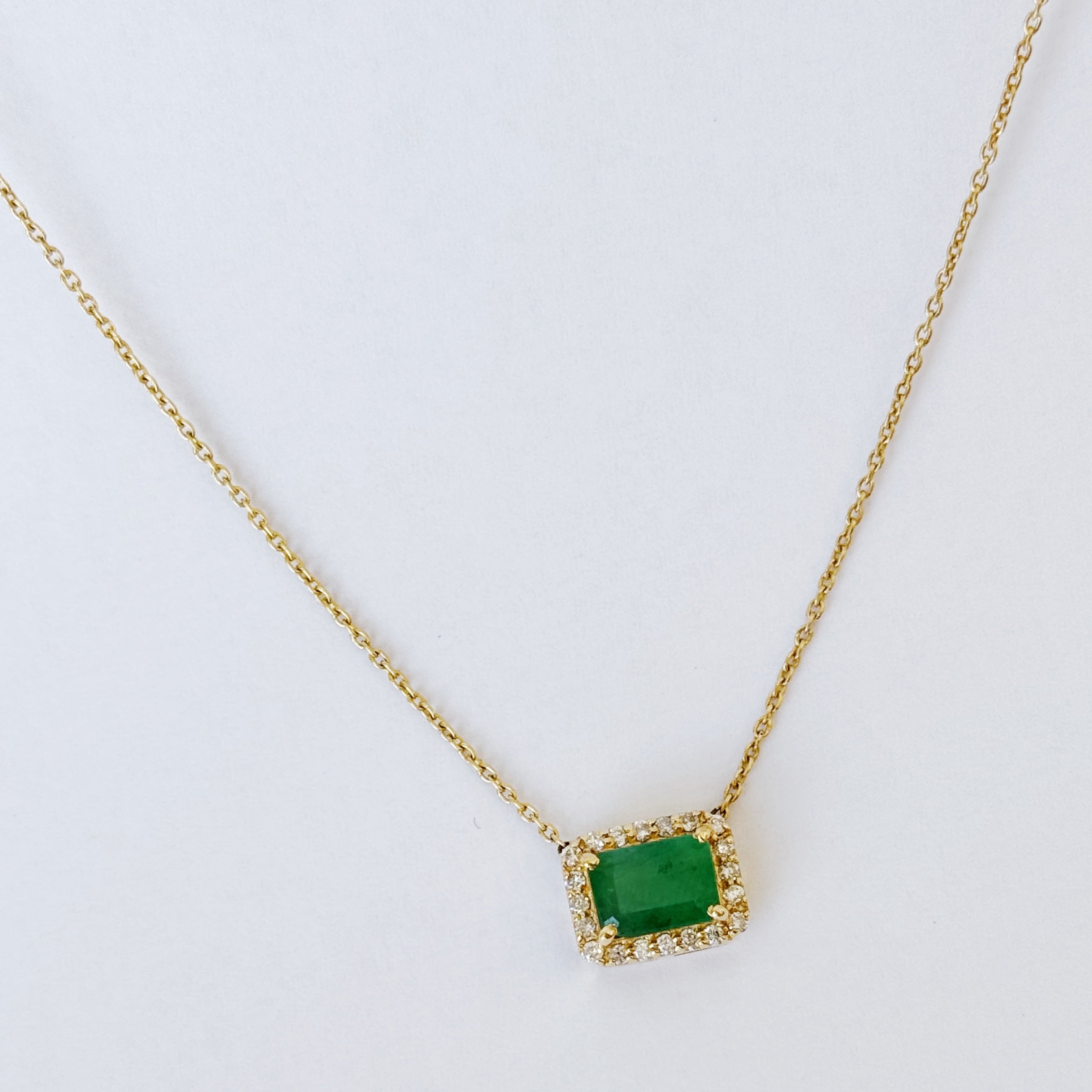 Palmira Emerald Diamond Necklace