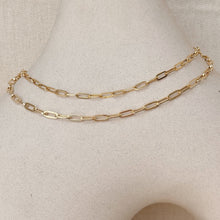 Load image into Gallery viewer, Edith Paperclip Gold Necklace
