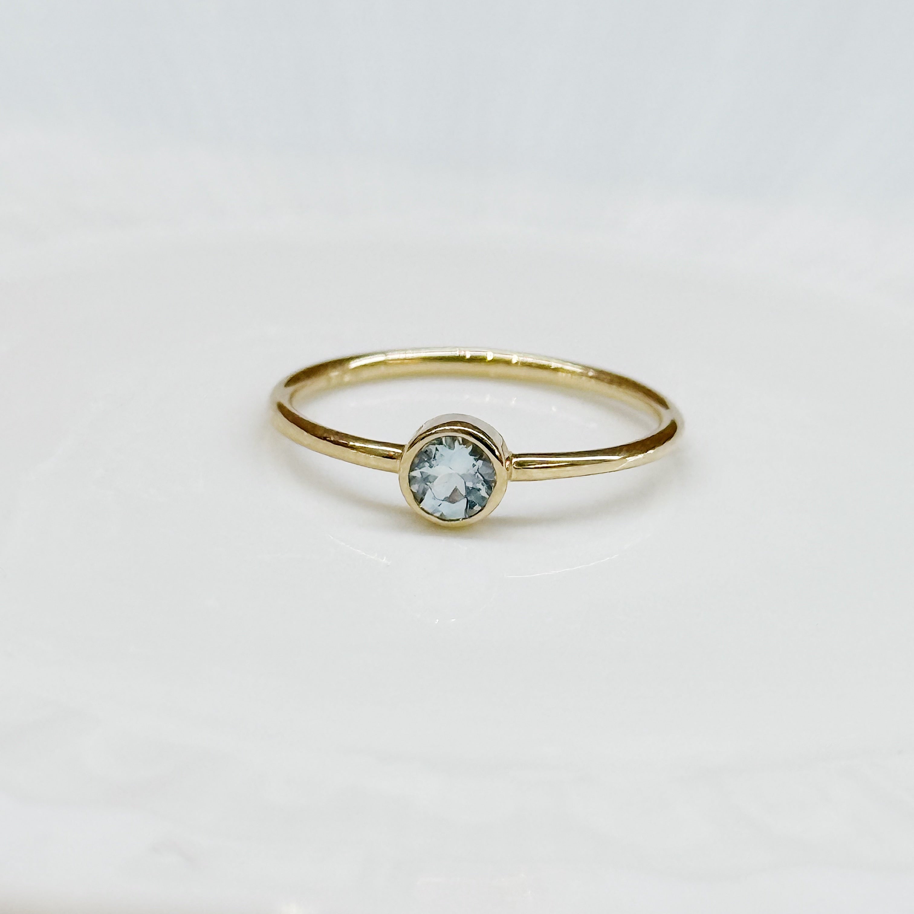 Arlet Bezel Aquamarine Ring