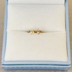 Swirl Cubic Zirconia Baby Earrings